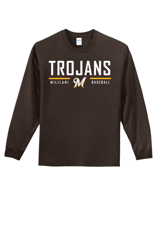 Mililani Baseball - Long-Sleeve Cotton Shirt