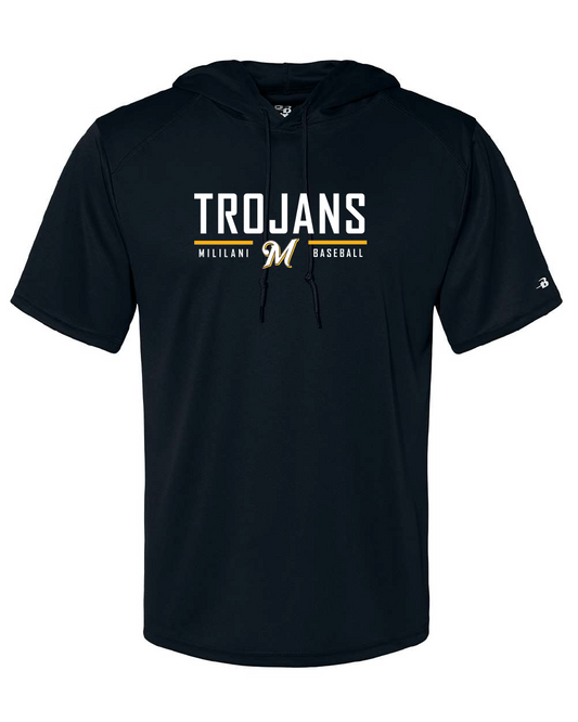 Mililani Baseball - Hooded Short-Sleeve Shirt